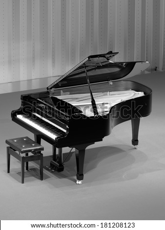 Piano on the stage