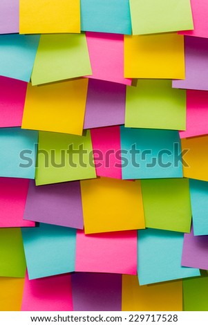 Colorful memo pad