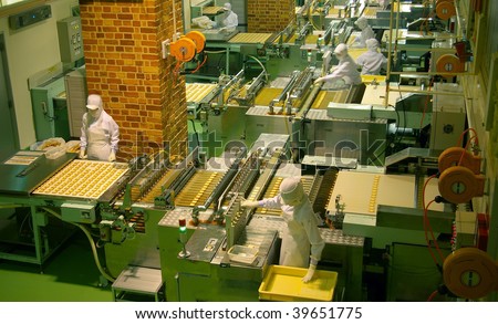 Confectionery factory on production cookie