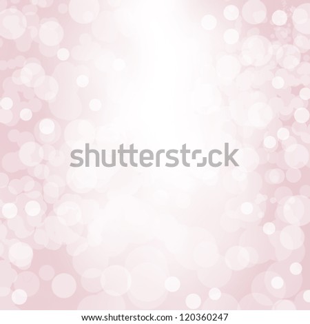 Sparkling pink seasonal holiday background with white lights.