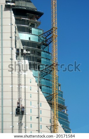 on going construction in dubai, united arab emirates