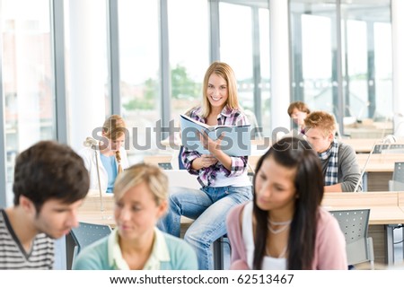 High school - group of students in classroom
