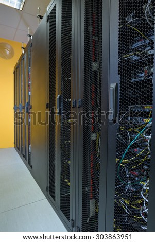 Datacenter server racks with network computers