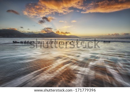 Sunbeam, Wreck at the Rossbeigh Beach, Co. Kerry, Ireland