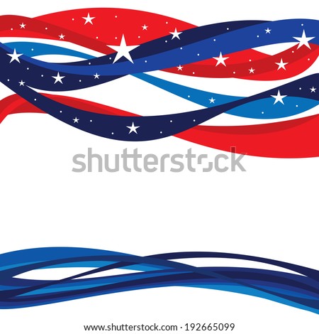 United States Patriotic Header and Footer