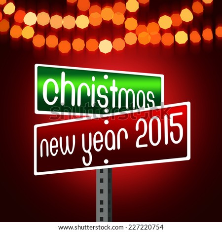 Christmas, New Year 2015 Signage Boards