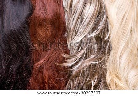 stock photo : beautiful shiny healthy hair texture