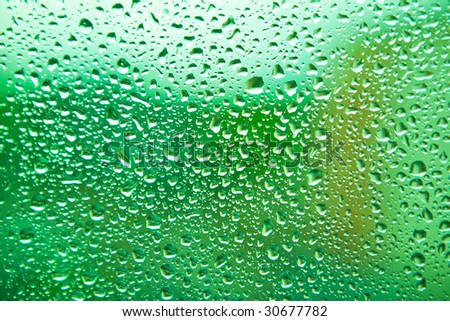 drop on color glass texture