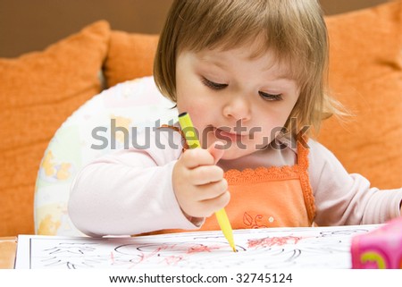 baby girl pictures. toddler aby girl drawing