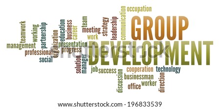 Group Development  in word collage
