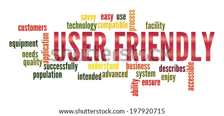 User Friendly in word collage