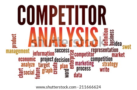 Competitor Analysis  in word collage