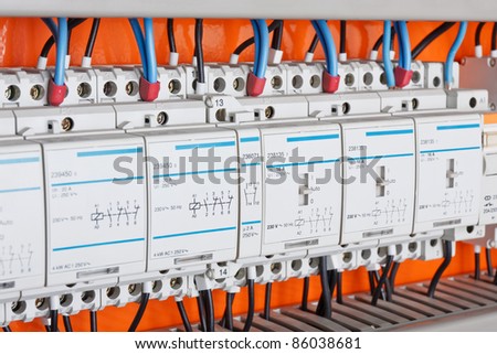 New control panel with static energy meters and circuit-breakers (fuse)