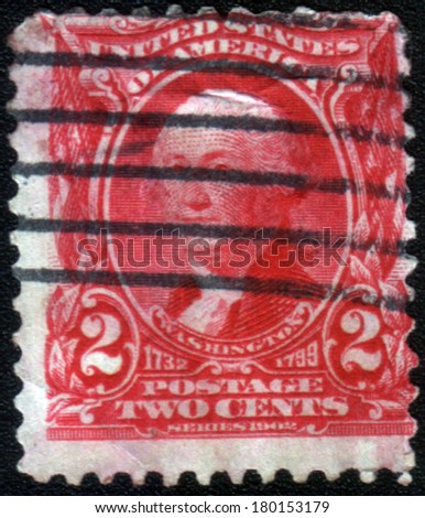 USA - CIRCA 1903: A stamp printed in the USA, shows the first U.S. president, George Washington, circa 1903