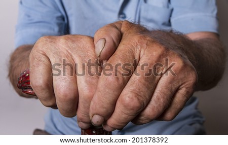 hand of an old man