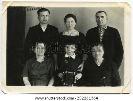 CZECHOSLOVAK REPUBLIC, CIRCA 1955 - The whole Family / generation - circa 1955