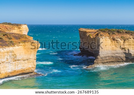 London Arch at Port Campbell National Park on the great ocean road in Victoria, Australia