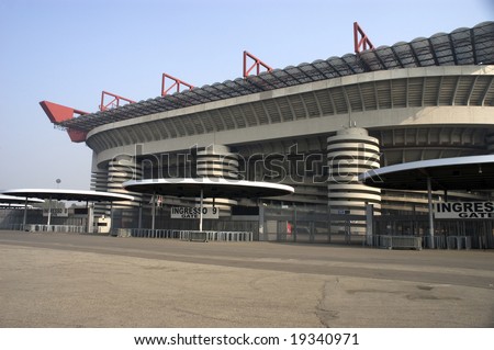 San Siro Stadium, home to AC and Inter Milan Soccer Club.