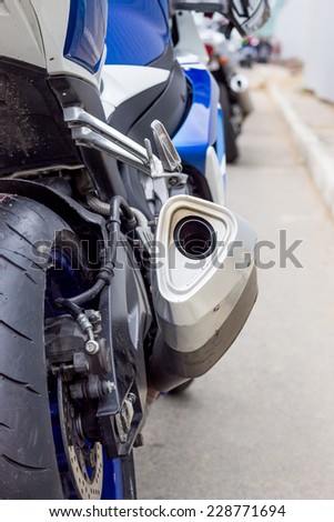 Motorcycle exhaust system