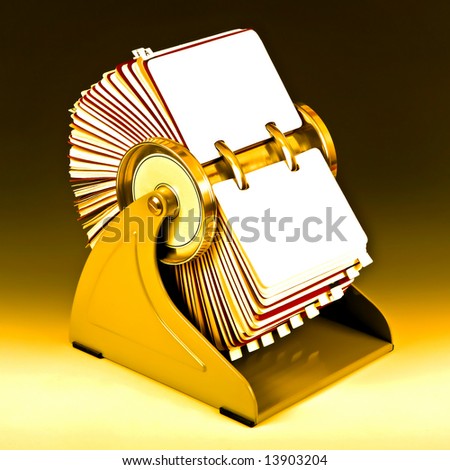 Old rotary card 7. Gold version