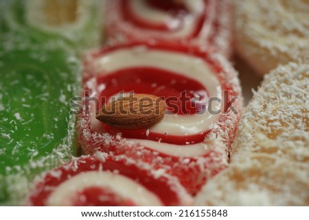 candy sweets walnut Turkish Delight