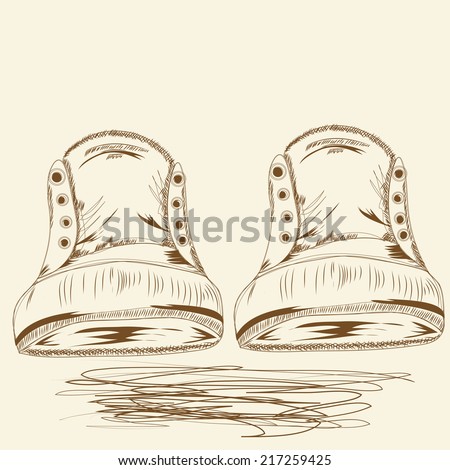 http://www.shutterstock.com/pic-217259425/stock-vector-sport-shoes-sneakers-hand-drawn-vector-illustration-old-retro.html?src=r54LTuE4PSdjVp3RXIpcnQ-1-13