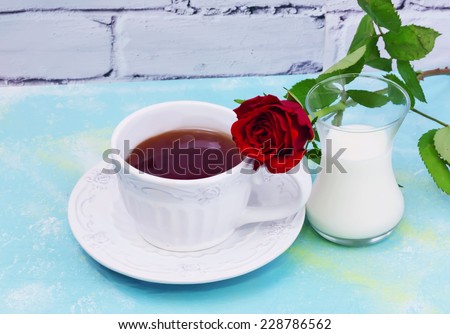 milk tea rose flower