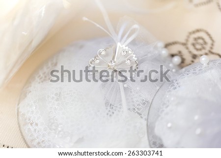 Abstract soft blur  background wedding decoration toned photo