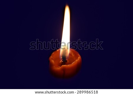 Burning candle in the dark fire mystic romance