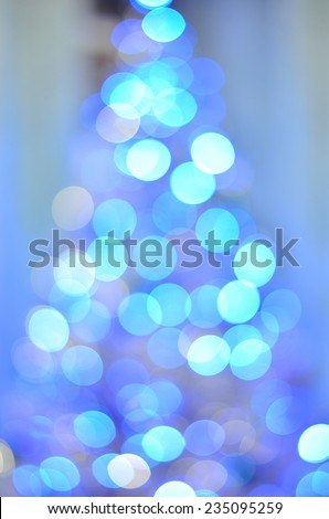 circle blur lights christmas tree
