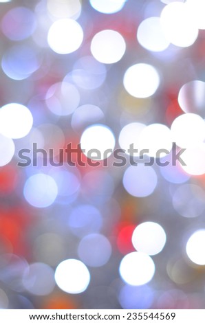 christmas silver and red bokeh background