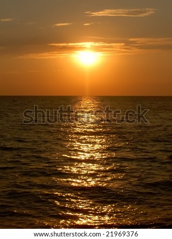 Sun and Black sea