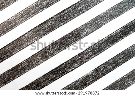 Stripes crayon black and white drawing background