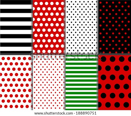 Small white polka dots on green background Vector Image