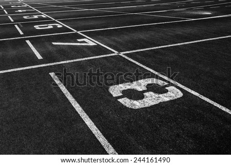 starting point at a running track