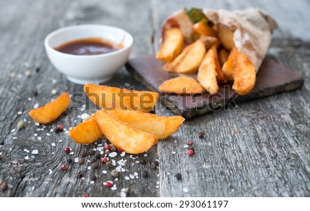 fried potato on rural