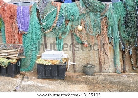 Stored fishing nets
