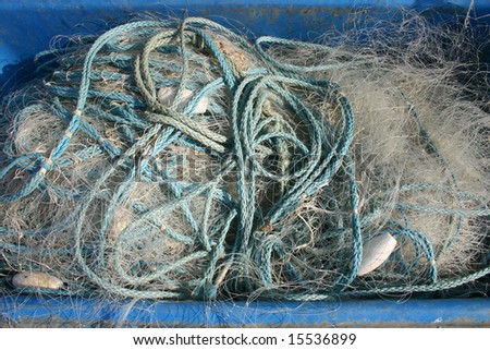 Fishing net stored