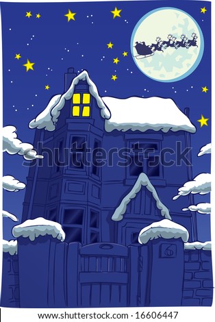Twas  Night  Christmas on Twas The Night Before Christmas Stock Photo 16606447   Shutterstock