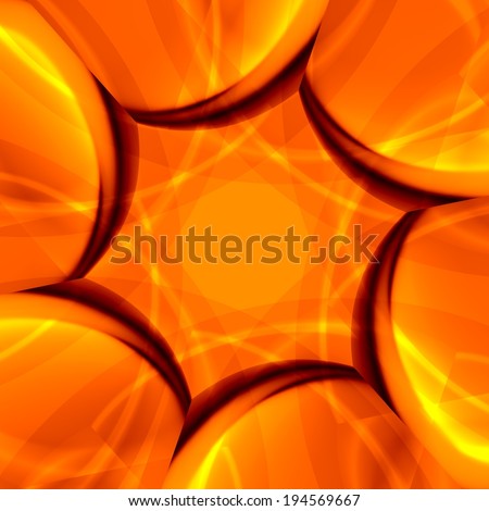 Time Travel - Camera Shutter - Abstract Orange Tunnel - Parallel Universe