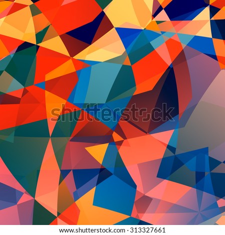 Abstract polygonal background design. Shape set. Fresh clean effect. Broken style. Shiny luxury. Simple macro. Mosaic glass. Copy space for text. Abstract smash image. Artistic multi lines render.