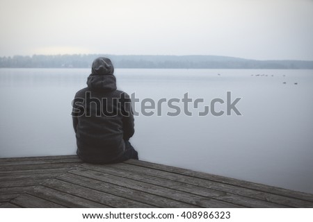 Lonesome Guy At The Lake