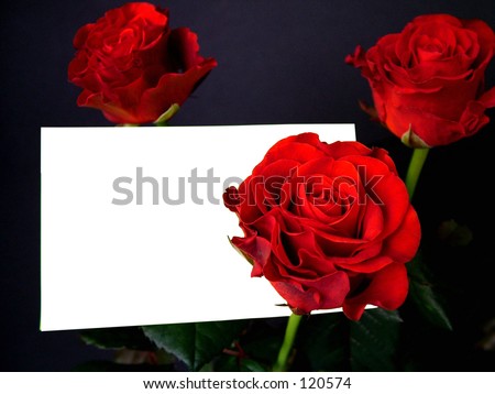 roses whit gift card