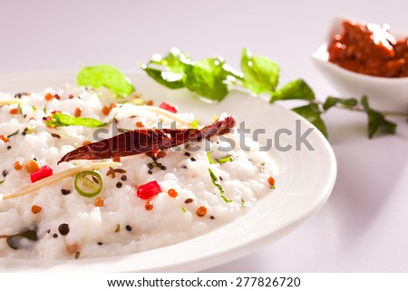 Curd Rice -?? A Rice mixed with yogurt and seasoning