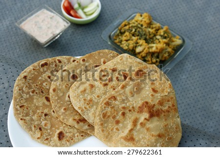 Paratha - flat bread from India