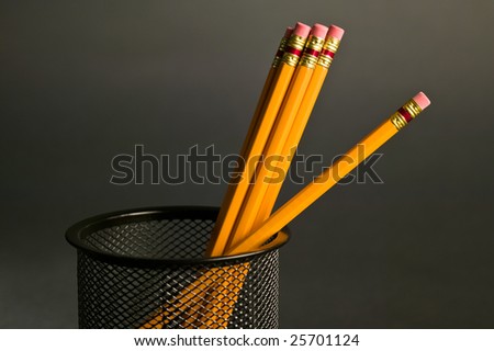 Pencils in a cup