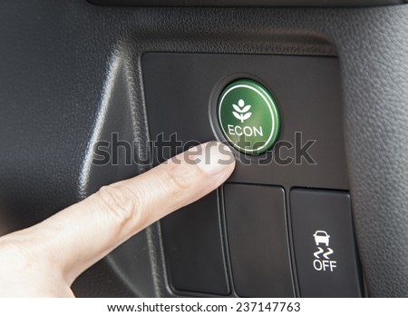button Economic in car