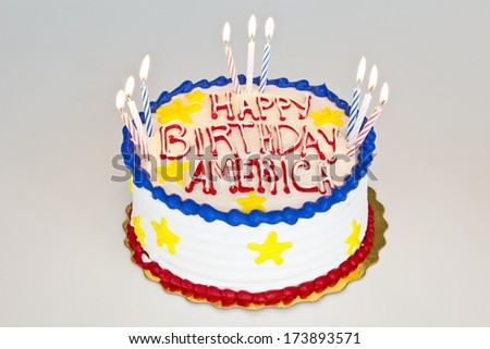 Birthday Cake - Happy Birthday America