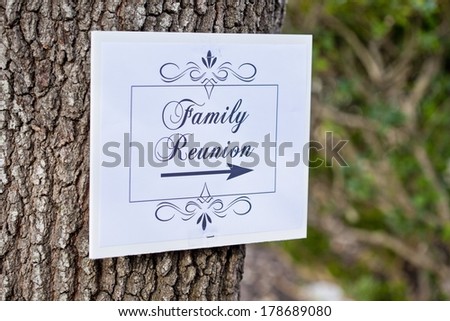 Family Reunion Sign