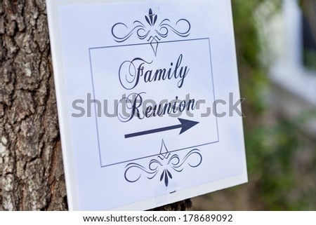 Family Reunion Sign